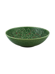 Holly Green Salad Serving Bowl by Bordallo Pinheiro