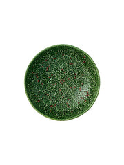 Holly Green Salad Serving Bowl by Bordallo Pinheiro