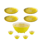Lemon 9-Piece Serving Set by Bordallo Pinheiro