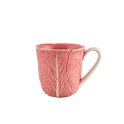Cabbage Pink Mug, 18 oz. by Bordallo Pinheiro