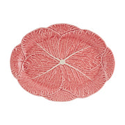 Cabbage Pink Large Oval Platter, 17" by Bordallo Pinheiro