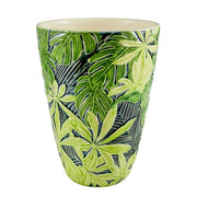 Equatorial Large Hand-Painted Macaw Vase by Bordallo Pinheiro
