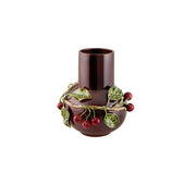 Arte Bordallo Vase with Cherries (Jarra Balao Ginjas) by Bordallo Pinheiro