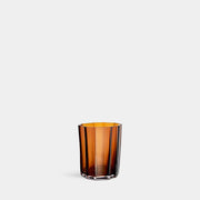 Reed Votive, Amber Glass by Monica Förster for Orrefors