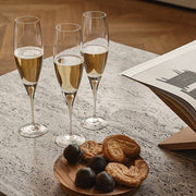 Intermezzo Gold Champagne Glass Set of 2 by Erika Lagerbielke for Orrefors