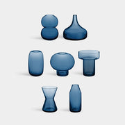 Midsummer Vases Midnight Blue Mini Set of 7, Limited Edition by Claesson Koivisto Rune for Orrefors