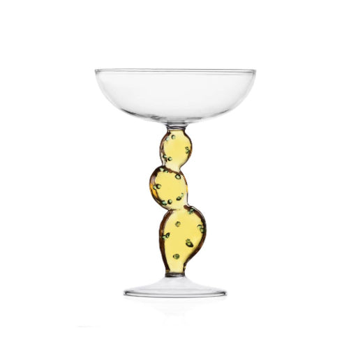 Ichendorf Milano Desert Plants Cactus Champagne Coupe Glass - Thumbnail 3