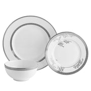 Vera Lace Platinum 12-Piece Dinnerware Set by Vera Wang for Wedgwood Dinnerware Wedgwood 
