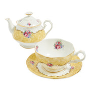 100 Years 1990 Bouquet Tea for One, 16.9 oz. by Royal Albert