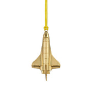 Christmas Rocketship Golden Ornament by Waterford