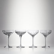 Mixology 9 oz. Large Coupe Glass, Mixed Set of 4 by Waterford
