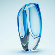 Mirage Vase Blue/Blue, X-Large by Göran Wärff for Kosta Boda