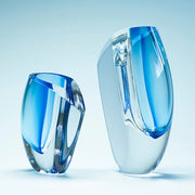 Mirage Vase Blue/Blue, X-Large by Göran Wärff for Kosta Boda