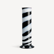 Lab Cylinder Vase Black/White by Matti & Simon Klenell for Kosta Boda