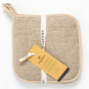 French Monogramme Linen Pot Holders by Thieffry Freres & Cie
