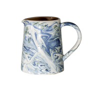 Marbled Ocean Moroccan Pitcher, 4.7"