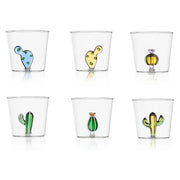 Ichendorf Milano Desert Plants Cactus Glass Tumbler, 11.8 oz Collection
