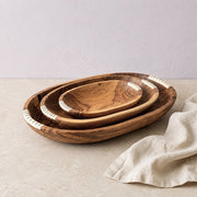 Baya Nesting Bowl Set, Olive Wood with Bone Accents