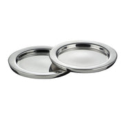 Boheme Coasters, Set of 2, Stainless Steel by Couzon