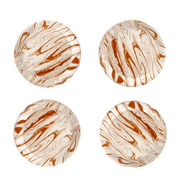 Marbled Terra Moroccan Salad Plates, 7.9", Set of 4