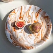 Marbled Terra Moroccan Salad Plates, 7.9", Set of 4