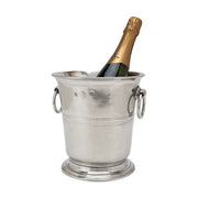 Match Italian Pewter Champagne Bucket with Rings, 7.5"