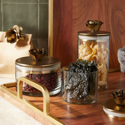 Rose Botanical Canisters, Set of 3