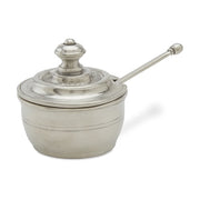Match Italian Pewter Piccolo Salt Cellar with Lid & Spoon