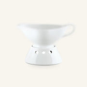 Porcelain Sauceboat Warmer, 5.25" x 3.75" by Pillivuyt