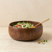 Talo Serving Bowl, Walnut Finish