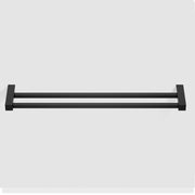 Decor Walther Corner Collection Matte Black Towel Double Bar, 24" or 32"