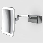 Decor Walther Vision S Square Wall-Mounted Hardwired LED 5x Mirror Chrome