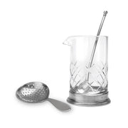 Match Italian Pewter and Glass Luisa Mixing Glass
