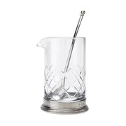 Match Italian Pewter and Glass Luisa Mixing Glass