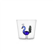Ichendorf Milano Animal Farm Blue Peacock Glass Tumbler, 10.1 oz.