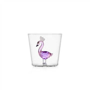 Ichendorf Milano Animal Farm Flamingo Glass Tumbler, 10.1 oz.