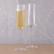 Empire Champagne Flutes Clear, Set of 2 by Anton Studio Designs London