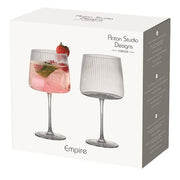 Empire Gin Glasses Clear, Set of 2 by Anton Studio Designs London