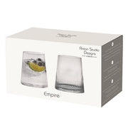 Empire DOF Tumblers Clear, Set of 2 by Anton Studio Designs London