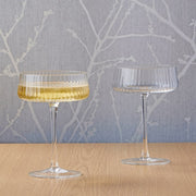 Empire Champagne Saucers Clear, Set of 2 by Anton Studio Designs London