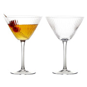 Empire Cocktail Glasses Clear, Set of 2 by Anton Studio Designs London