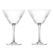 Empire Cocktail Glasses Clear, Set of 2 by Anton Studio Designs London