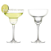 Empire Margarita Glasses Clear, Set of 2 by Anton Studio Designs London