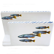 School of Fish Napkin Holder or Mail Holder by Abbiamo Tutto