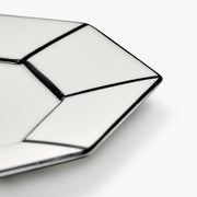 Carte Blanche Black/White Breakfast Plate by Annebet Philips for Serax
