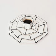 Carte Blanche Black/White Breakfast Plate by Annebet Philips for Serax