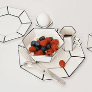 Carte Blanche Black/White Cereal Bowl by Annebet Philips for Serax