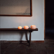 White Alabaster Candle Holder Tealight by Marie Michielssen for Serax
