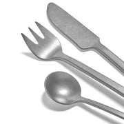 La Mere Black Stonewashed Stainless Steel Table Fork, 8.7", Set of 6 by Marie Michielssen for Serax Serax 
