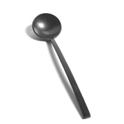 La Mere Black Stonewashed Stainless Steel Dessert Spoon, 6.7", Set of 6 by Marie Michielssen for Serax Serax 